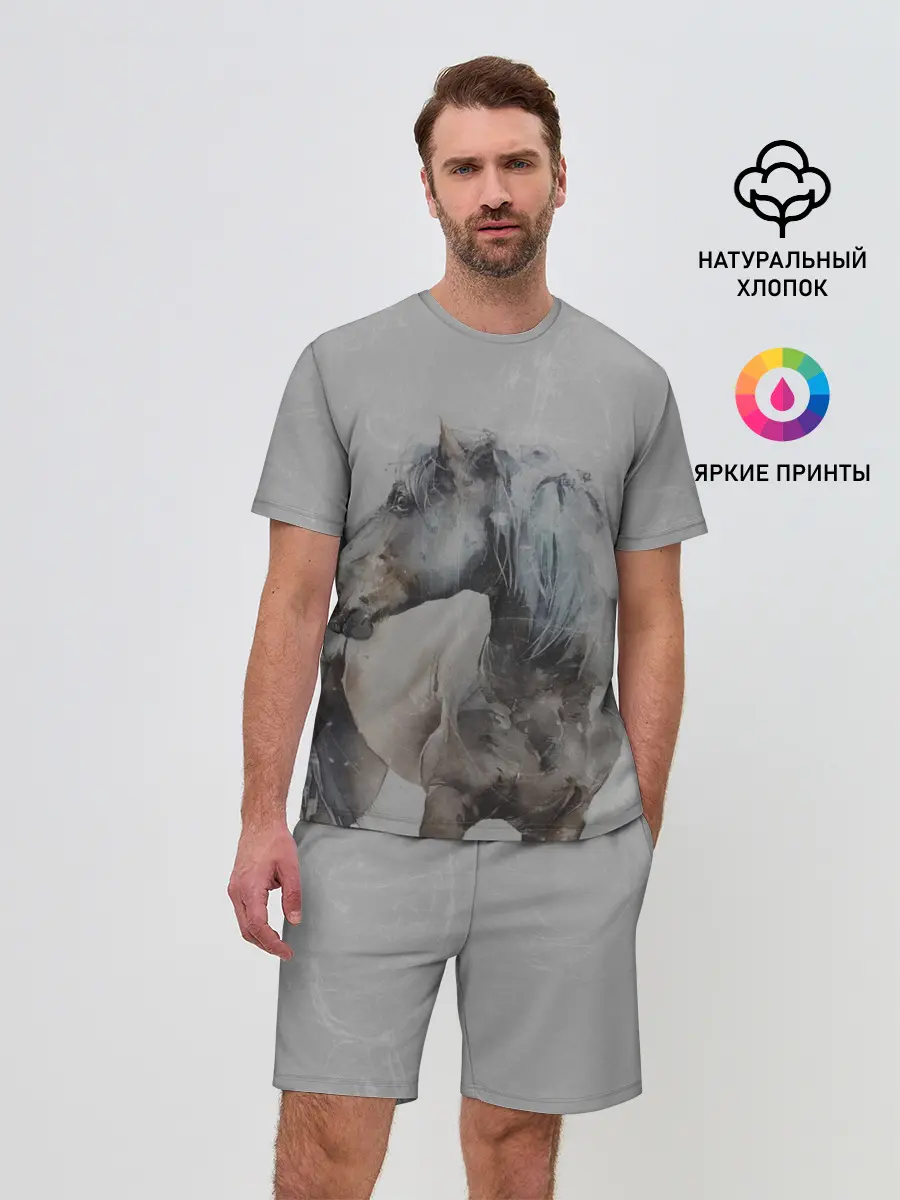 Мужской костюм с шортами / лошадь