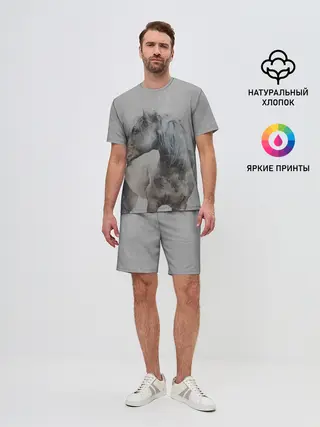 Мужской костюм с шортами / лошадь