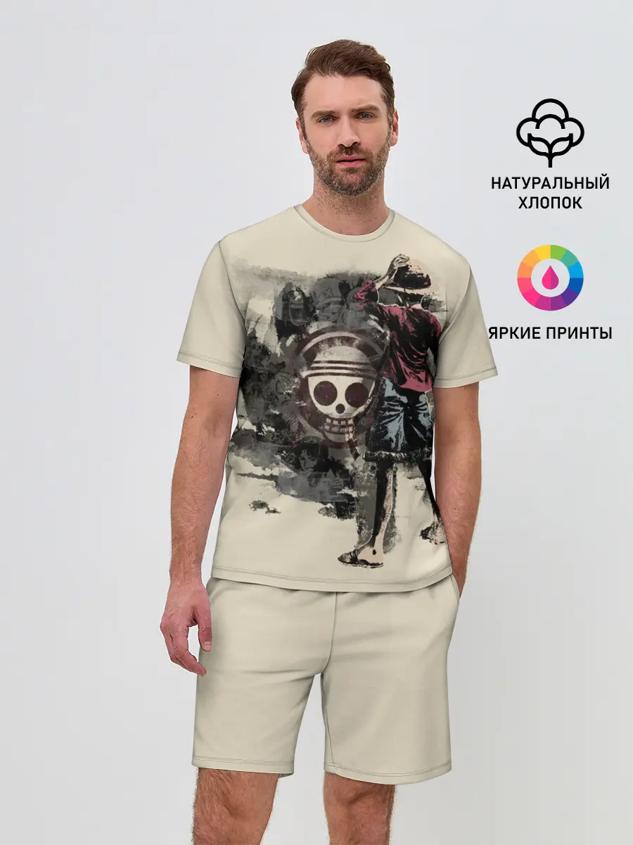 Мужской костюм с шортами / Пиратский остров One Piece