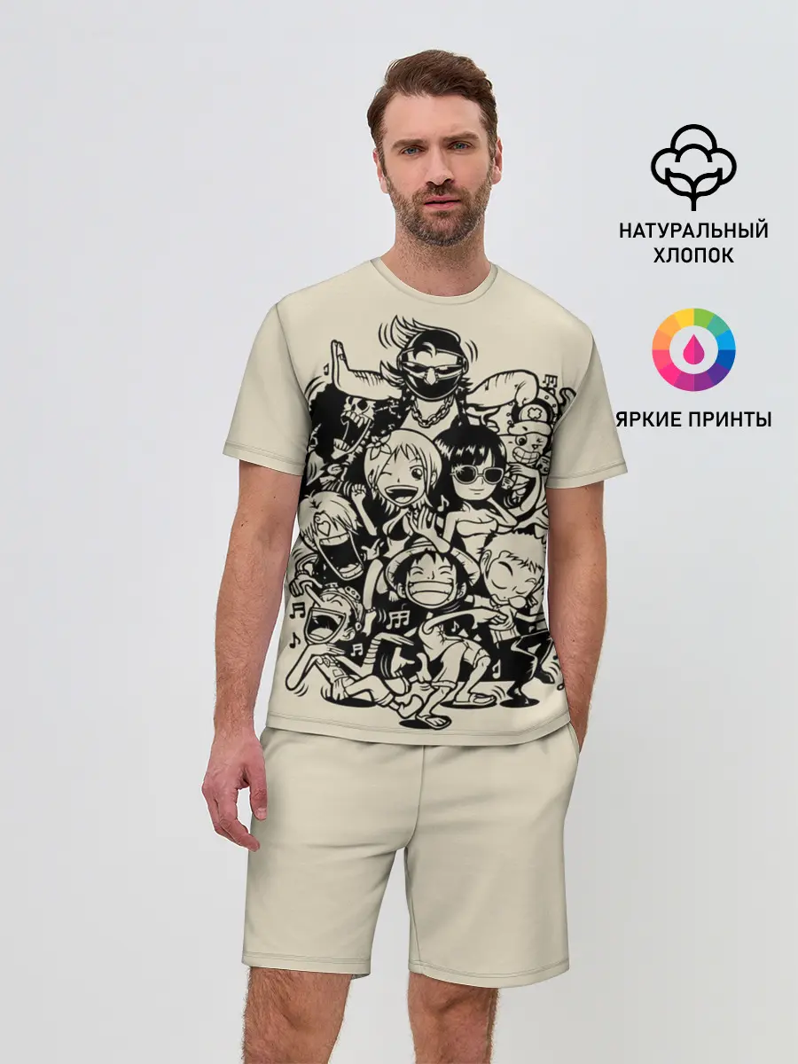 Мужской костюм с шортами / герои One Piece