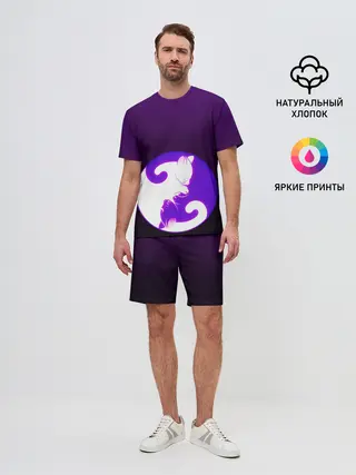 Мужской костюм с шортами / Кошачий Инь - Янь