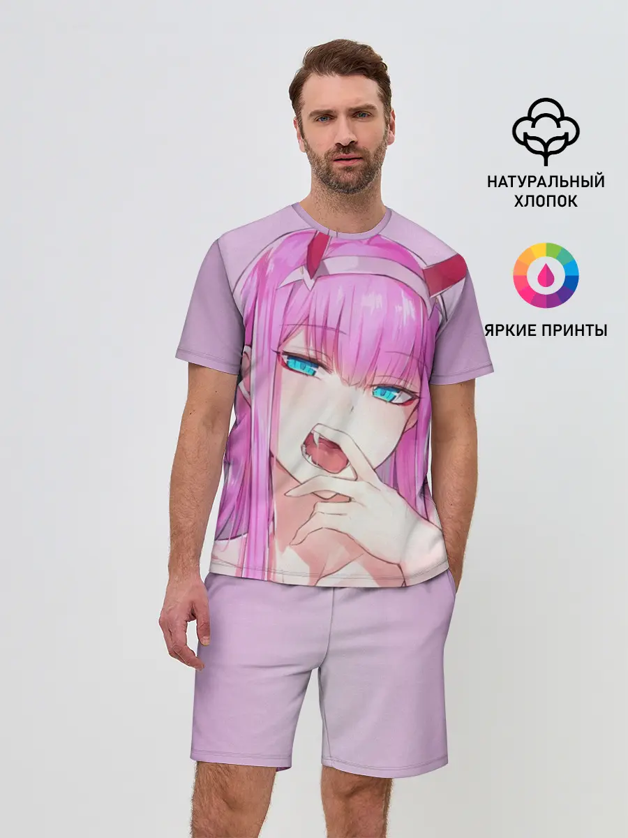 Мужской костюм с шортами / ахегао зеро ту