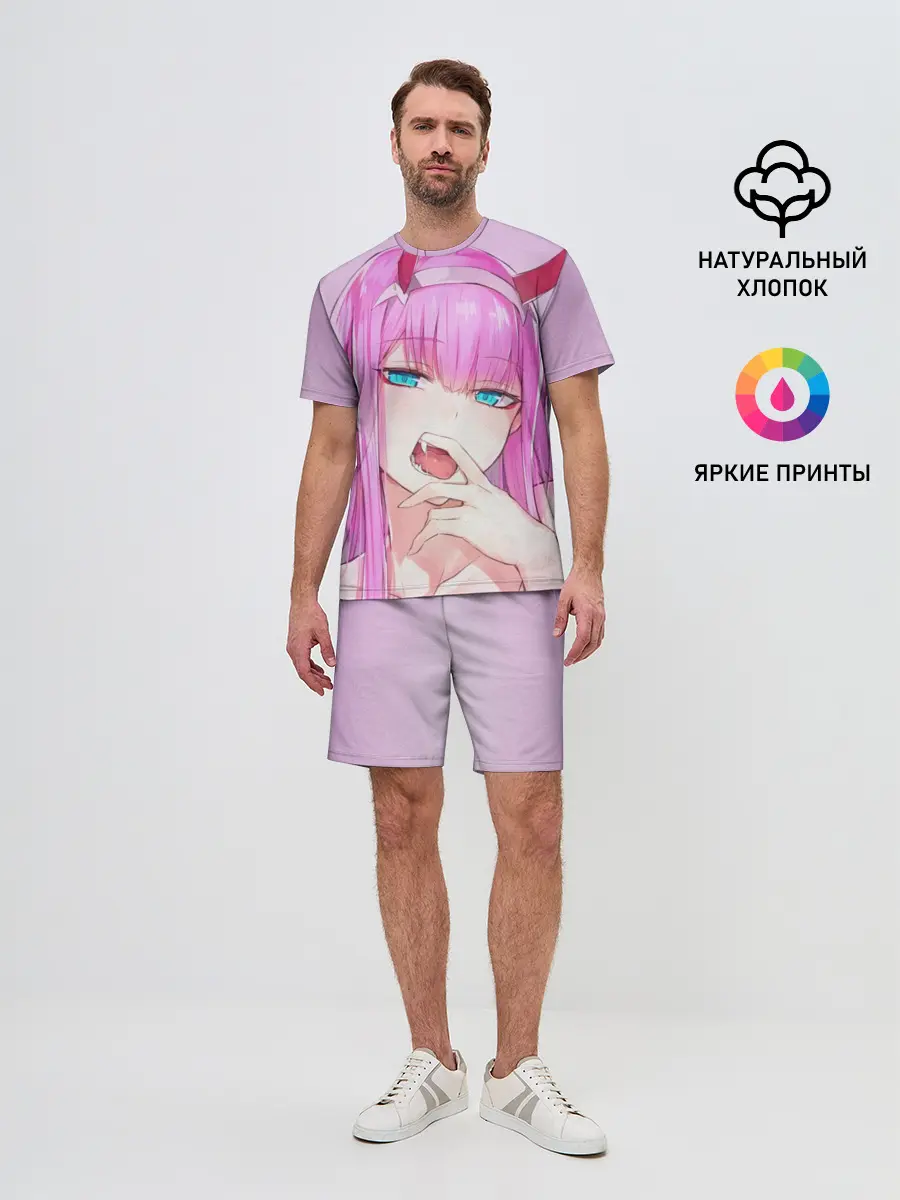 Мужской костюм с шортами / ахегао зеро ту