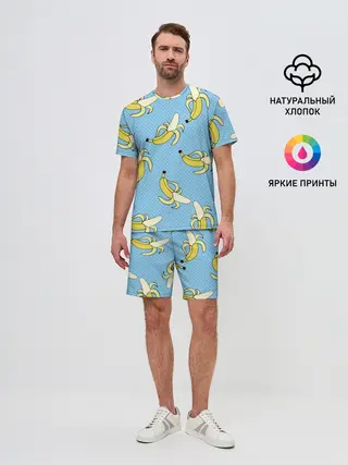 Мужской костюм с шортами / Banana art