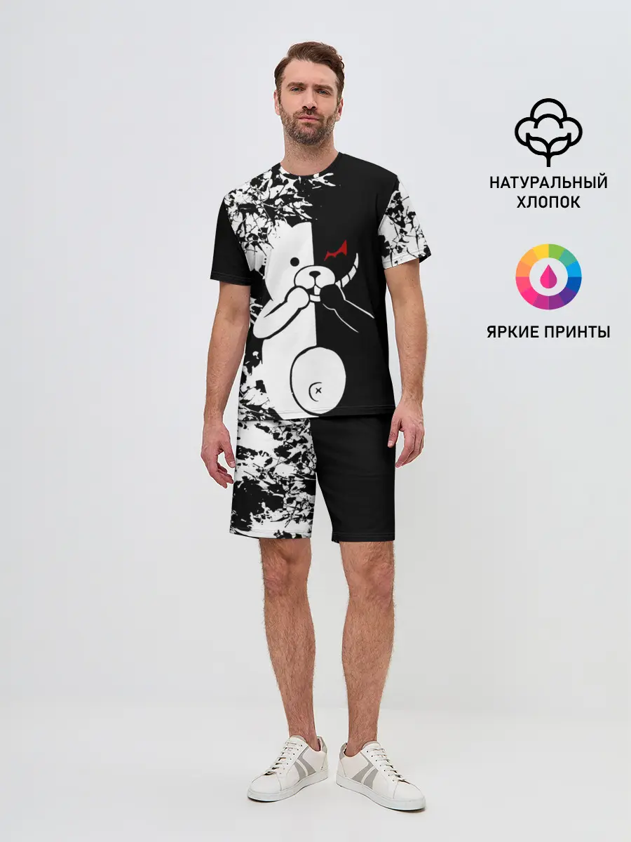 Мужской костюм с шортами / MONOKUMA держит руки