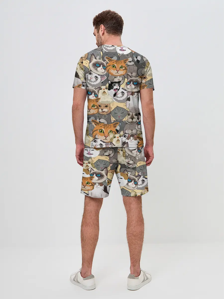 Мужской костюм с шортами / ALL CATS MEMES