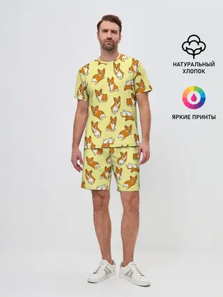 Мужской костюм с шортами / Корги