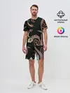 Мужской костюм с шортами / Расписной узор
