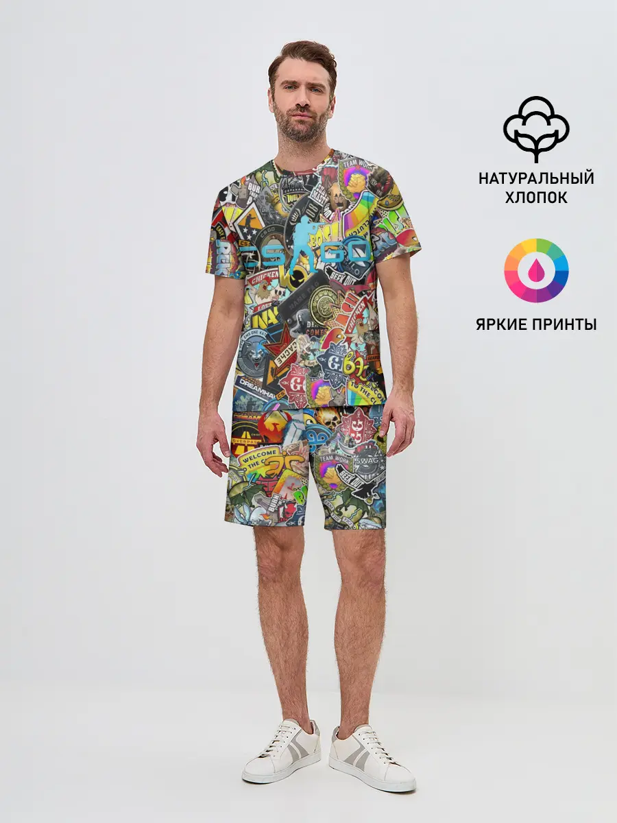 Мужской костюм с шортами / CS GO