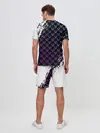Мужской костюм с шортами / Монокума на фиолетовом паттерне