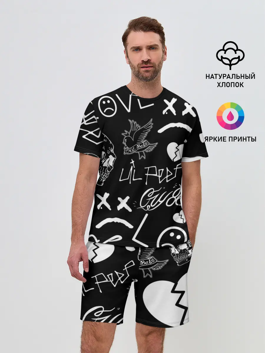 Мужской костюм с шортами / Lil Peep