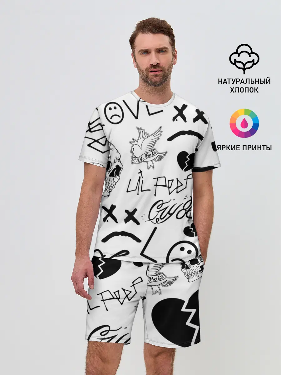 Мужской костюм с шортами / Lil Peep