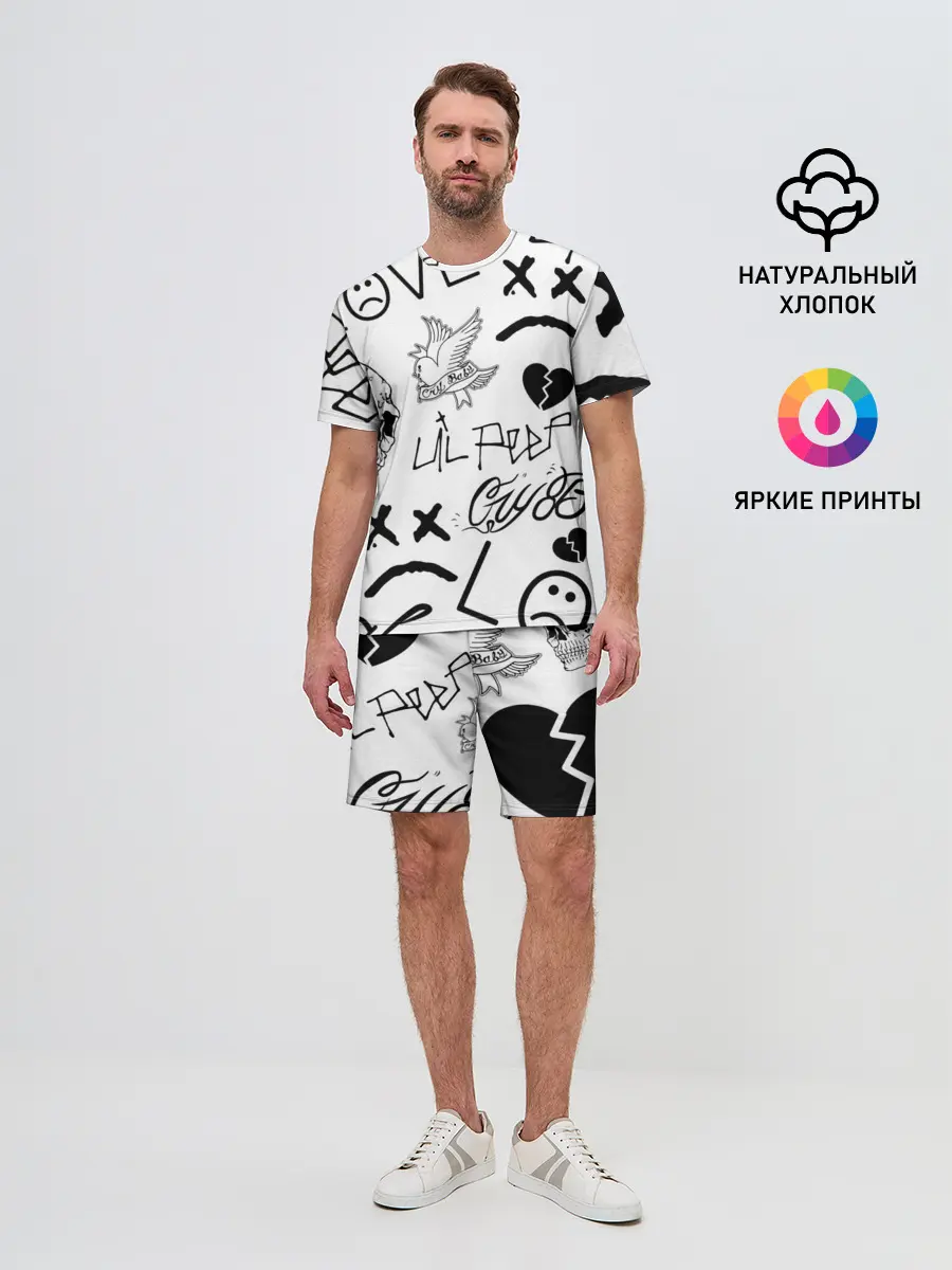 Мужской костюм с шортами / Lil Peep