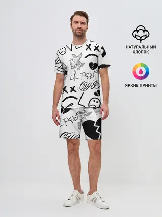 Мужской костюм с шортами / Lil Peep