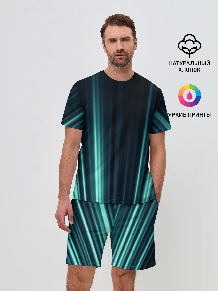 Мужской костюм с шортами / текстура