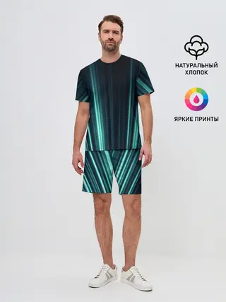 Мужской костюм с шортами / текстура