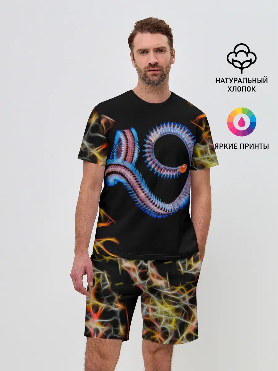 Мужской костюм с шортами / Морское чудо