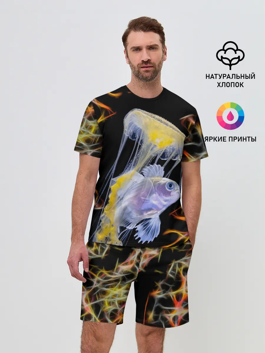Мужской костюм с шортами / медуза