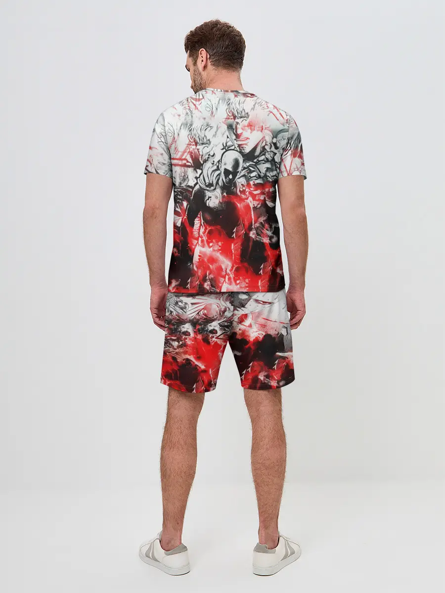 Мужской костюм с шортами / One-Punch Man Collage