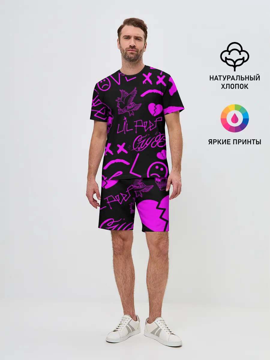 Мужской костюм с шортами / Lil Peep