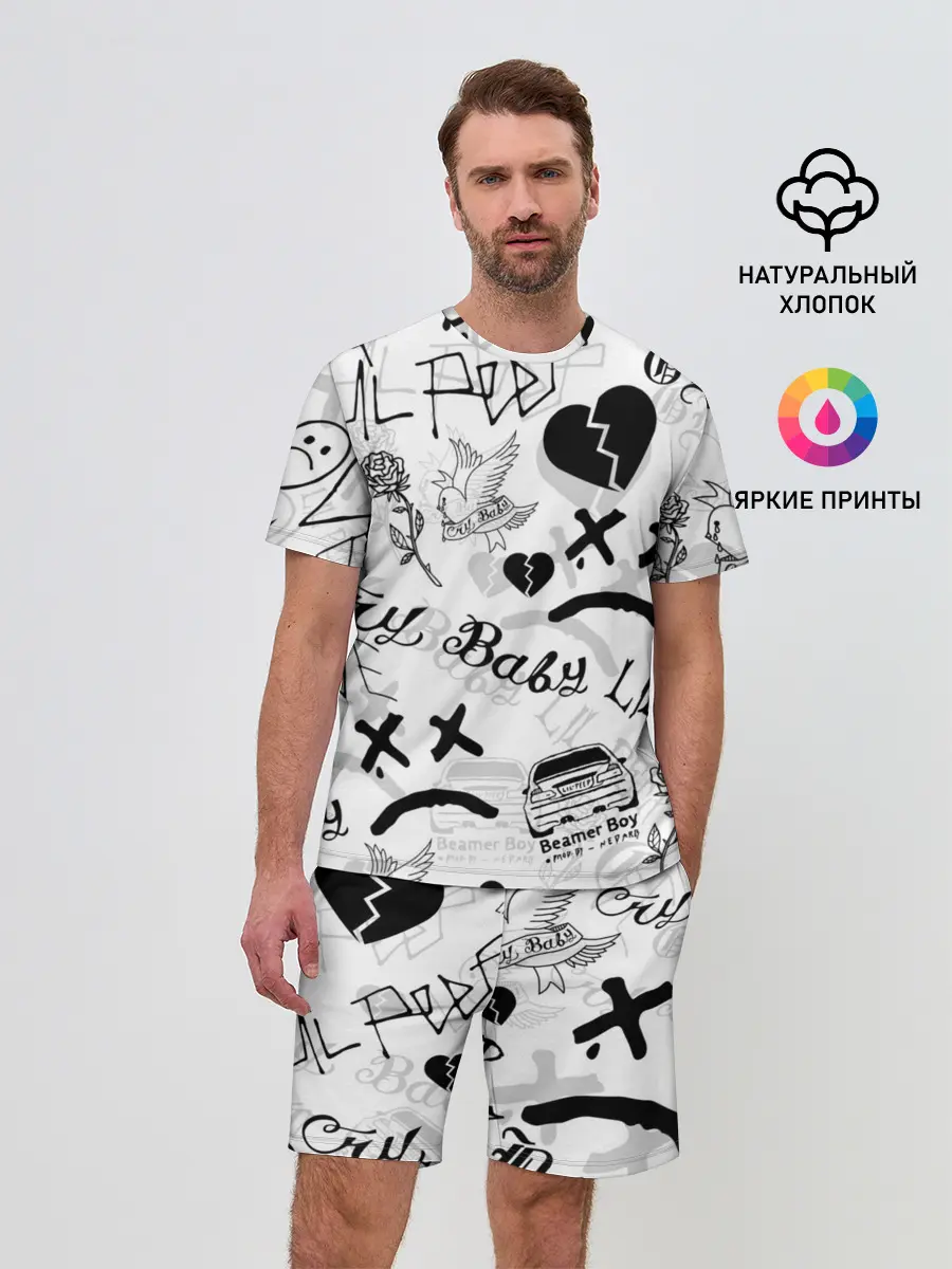 Мужской костюм с шортами / LIL PEEP