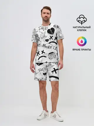 Мужской костюм с шортами / LIL PEEP