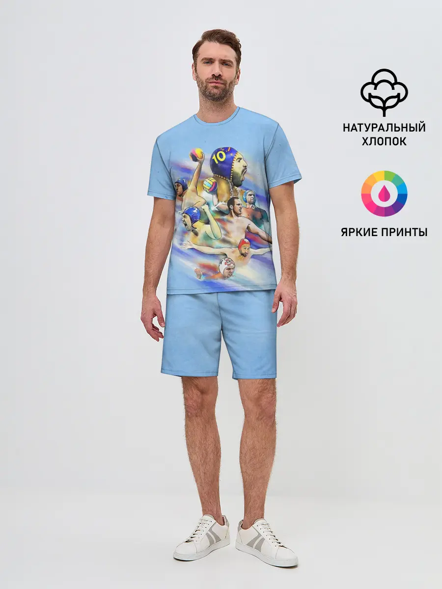 Мужской костюм с шортами / Water polo players