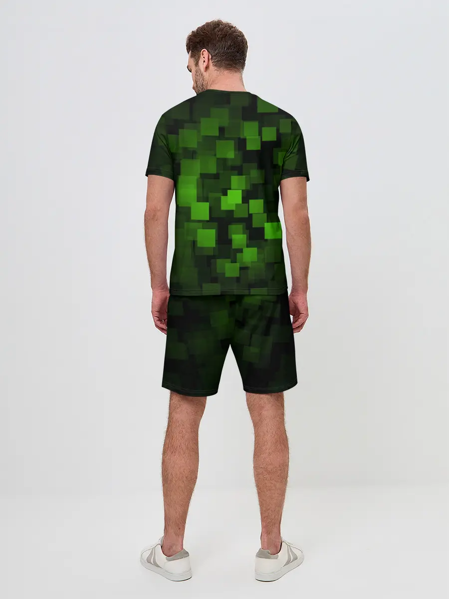 Мужской костюм с шортами / Minecraft / Майнкрафт