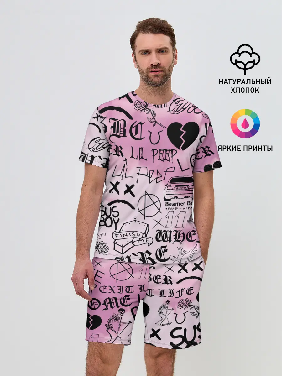 Мужской костюм с шортами / LIL PEEP.