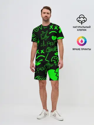 Мужской костюм с шортами / Lil Peep