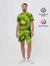 Мужской костюм с шортами / Зеленый киви
