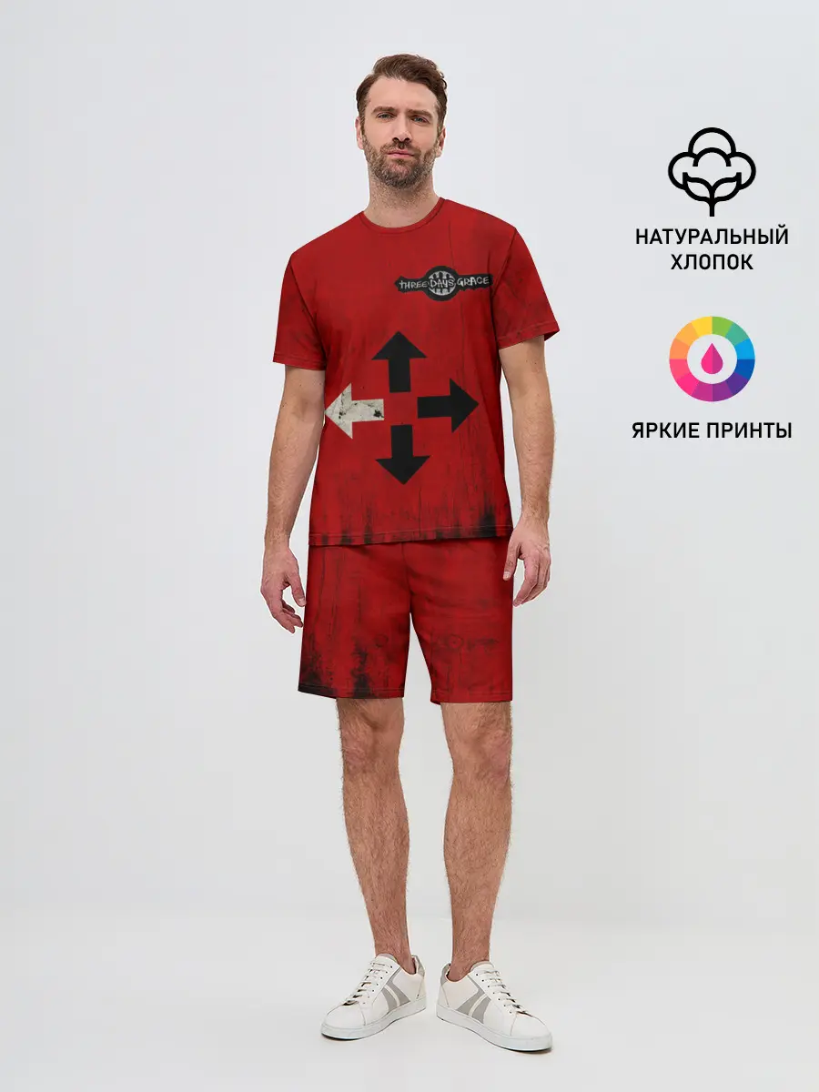 Мужской костюм с шортами / THREE DAYS GRACE RED
