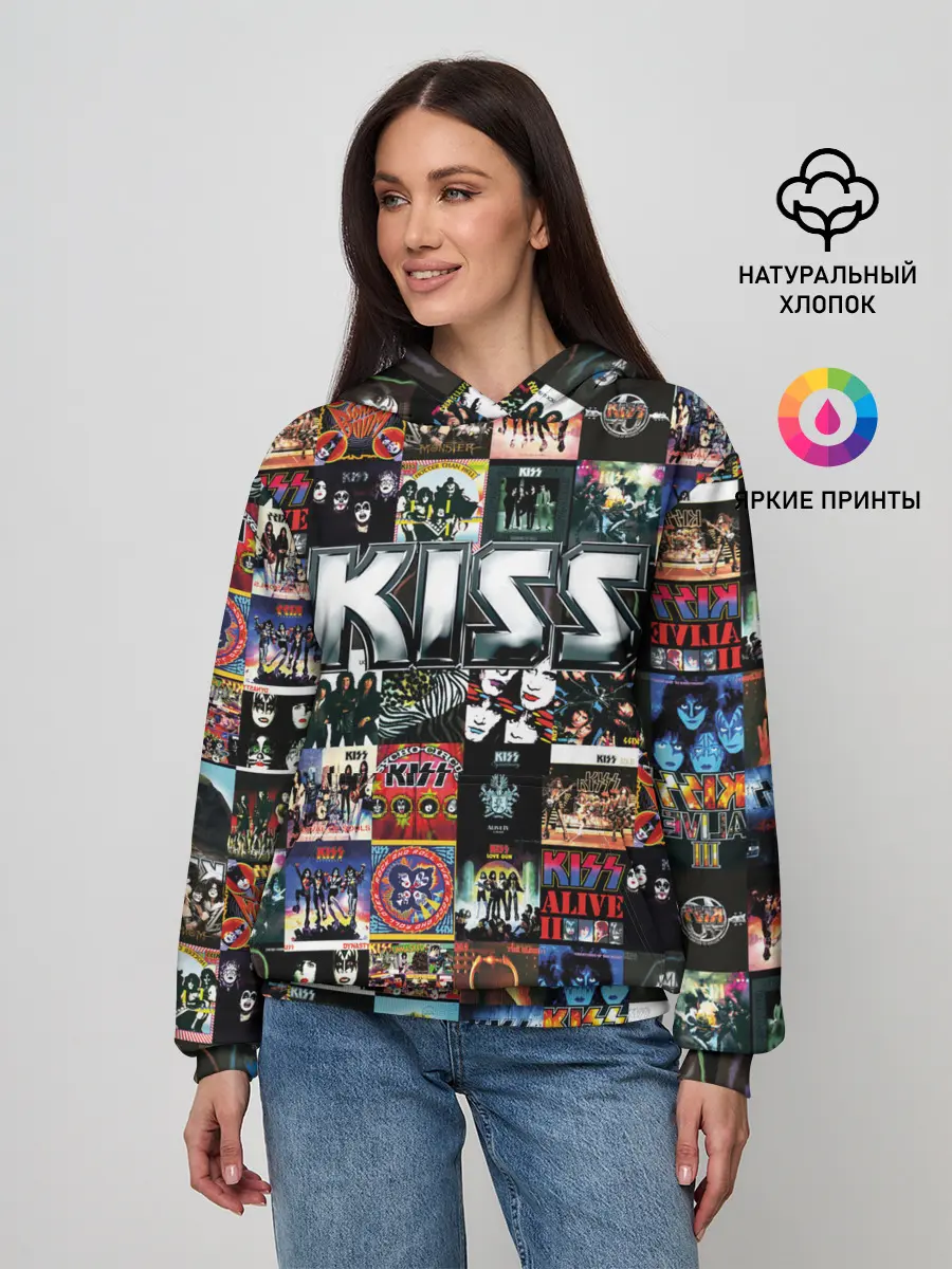 Женское худи / Kiss