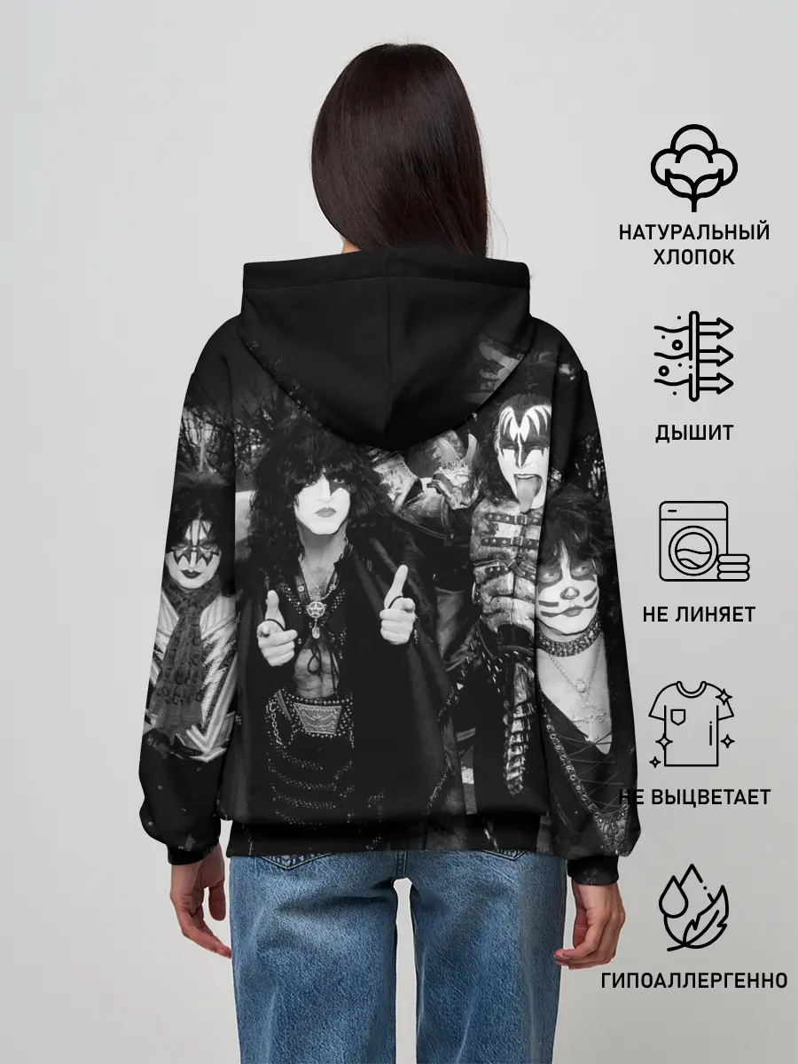 Женское худи / Kiss