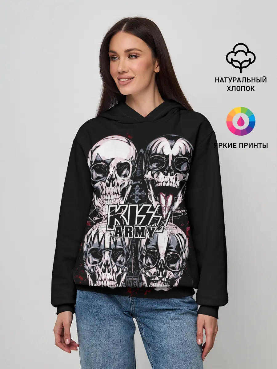 Женское худи / Kiss