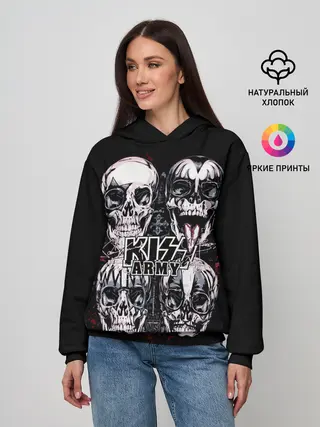 Женское худи / Kiss