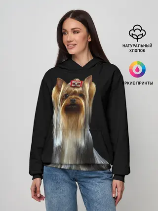 Женское худи / Йоркширский терьер