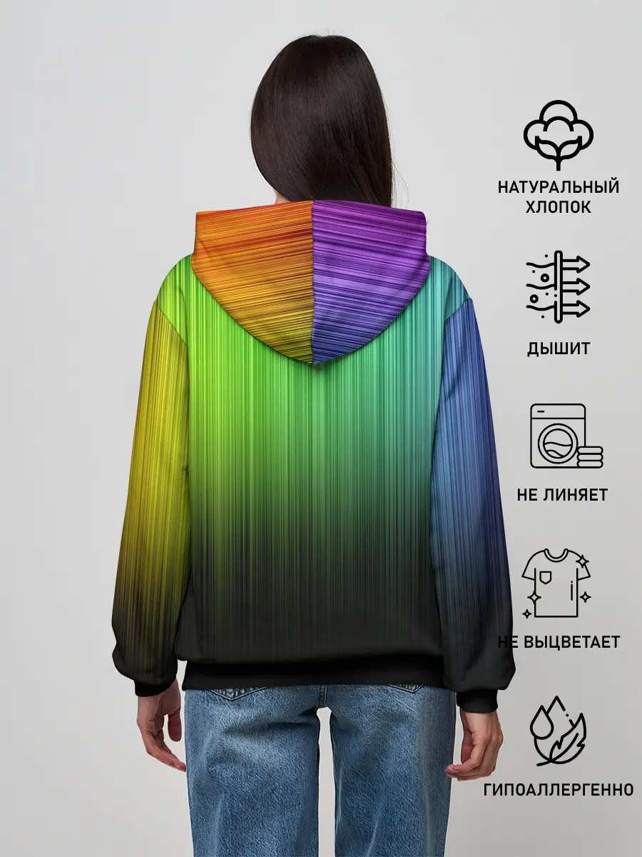 Женское худи / Неоновый Свет