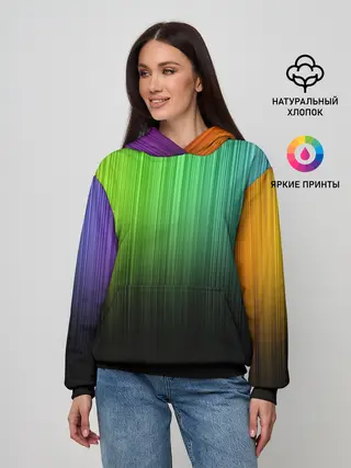 Женское худи / Неоновый Свет