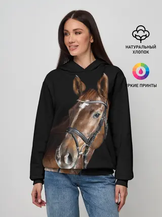 Женское худи / Гнедая лошадь