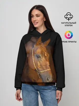 Женское худи / Гнедая лошадь