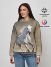Женское худи / Белый конь