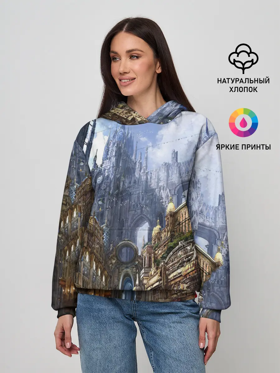 Женское худи / Древний город