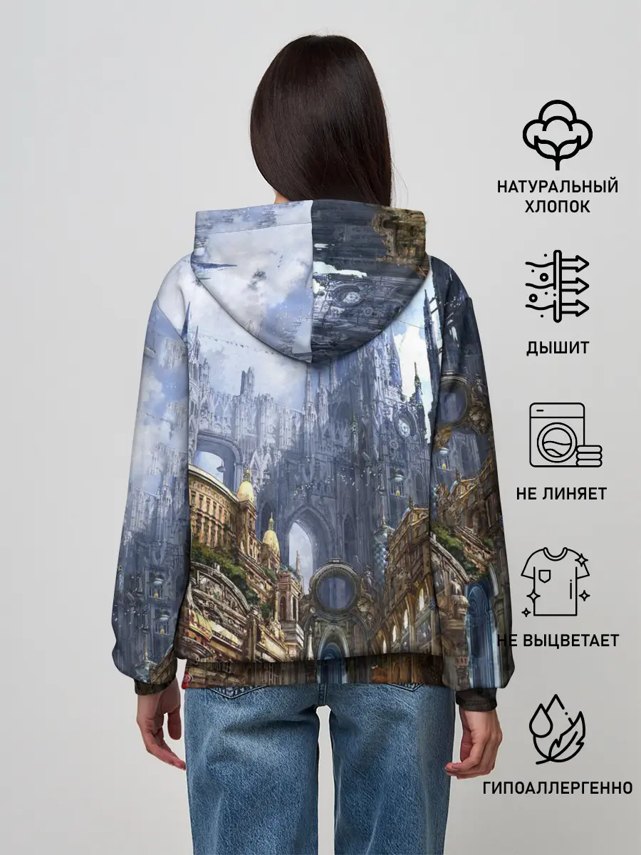 Женское худи / Древний город