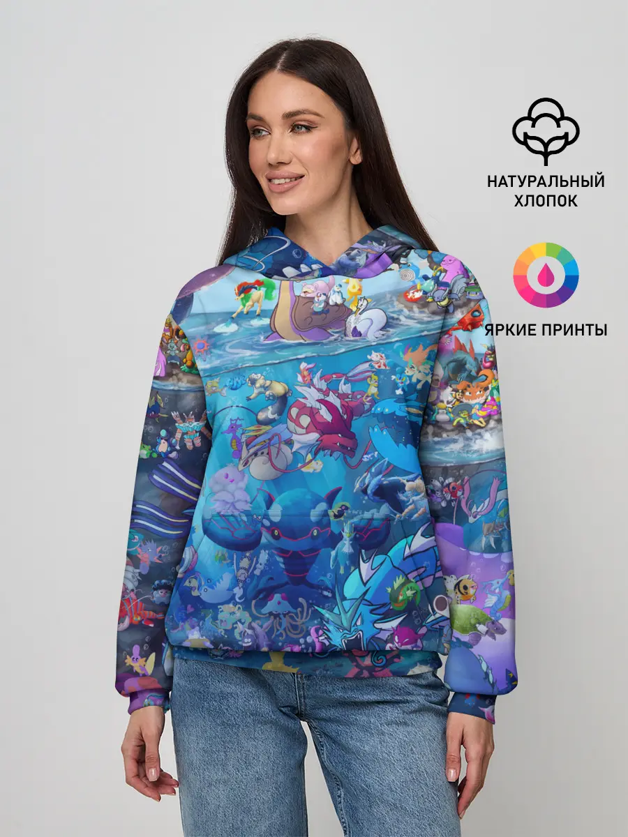 Женское худи / Покемон 2000