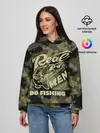 Женское худи / Real men do fishing