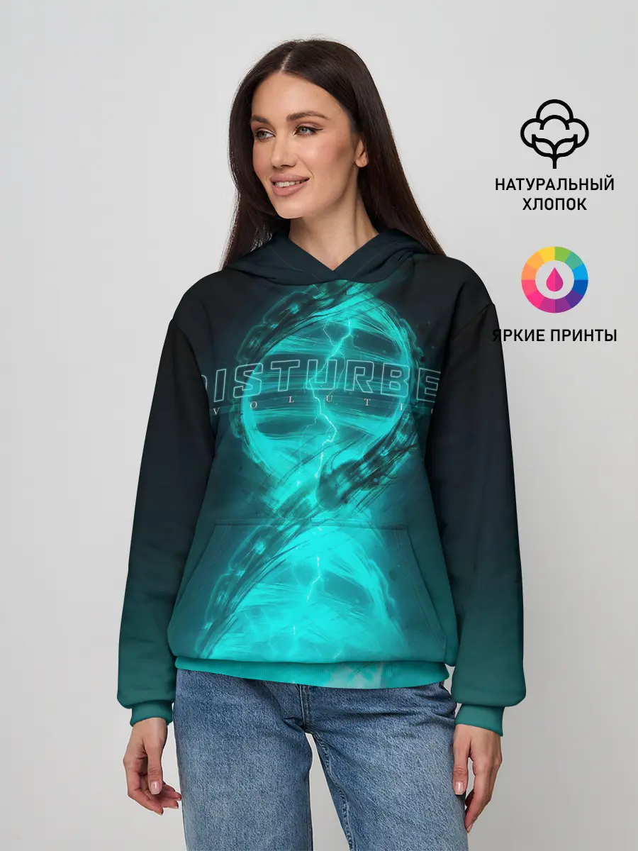 Женское худи / Disturbed. Evolution
