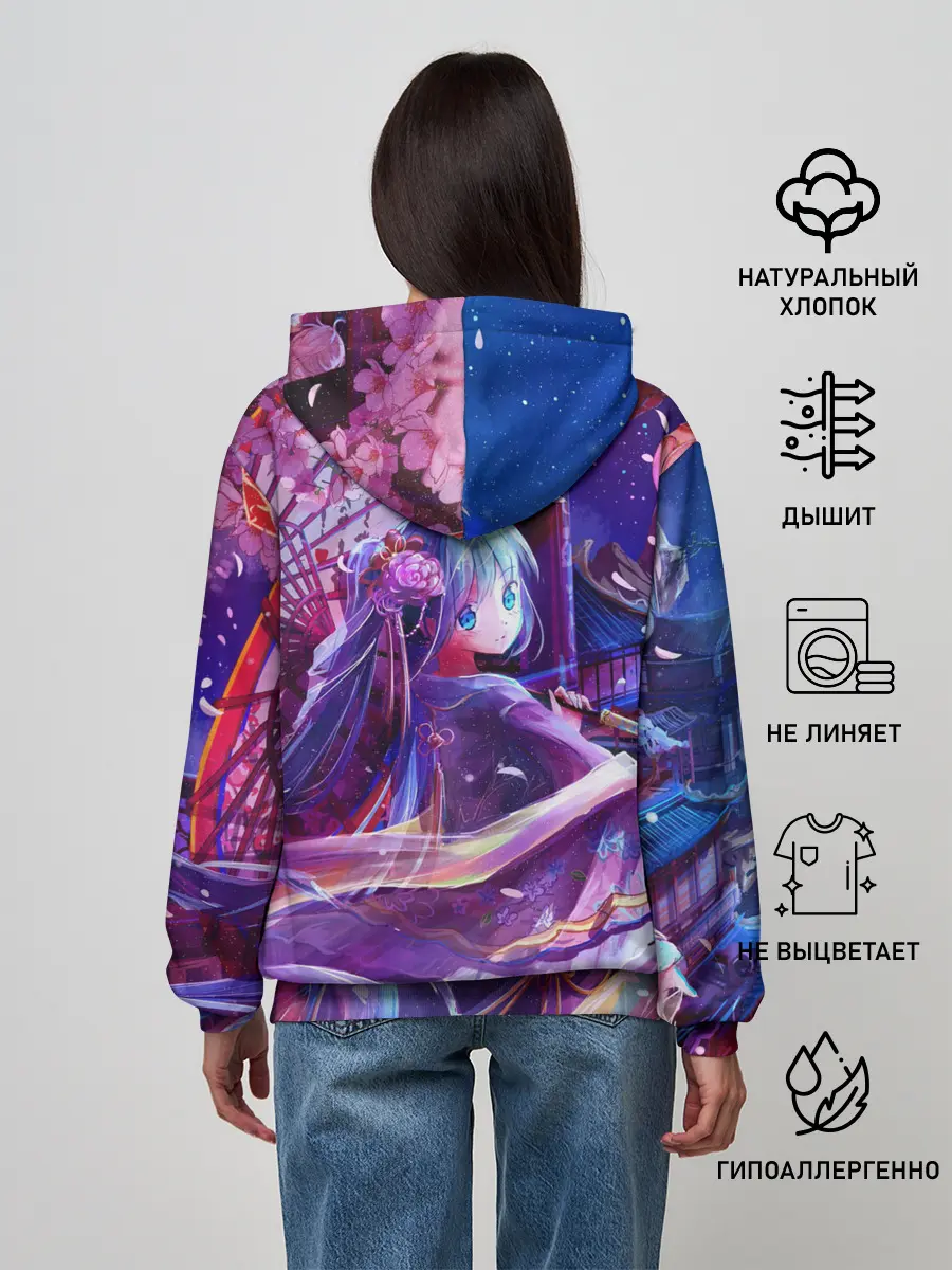Женское худи / Волшебная Хацуне Мику