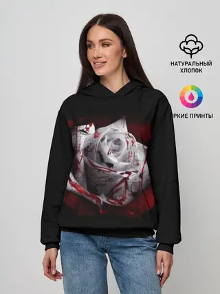 Женское худи / Кровавая роза