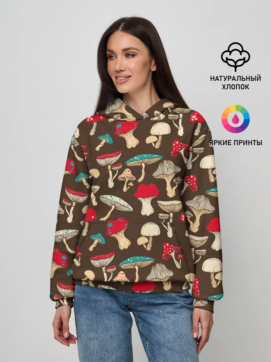 Женское худи / Грибы